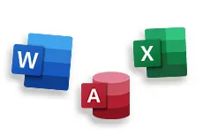 Icon word, excel, access